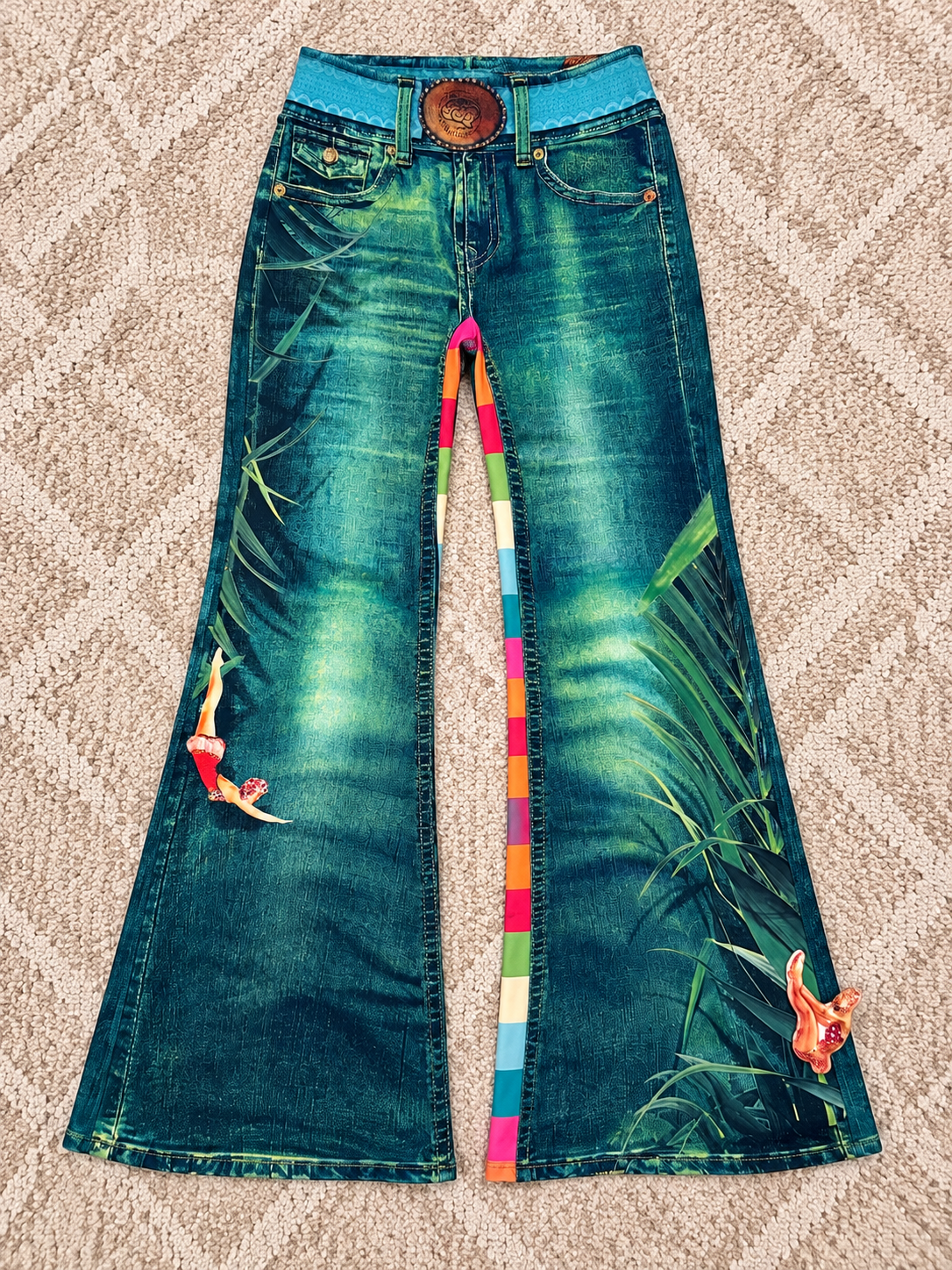 Tropical Paradise Flare Pants