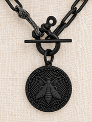 Midnight Bee Toggle Necklace