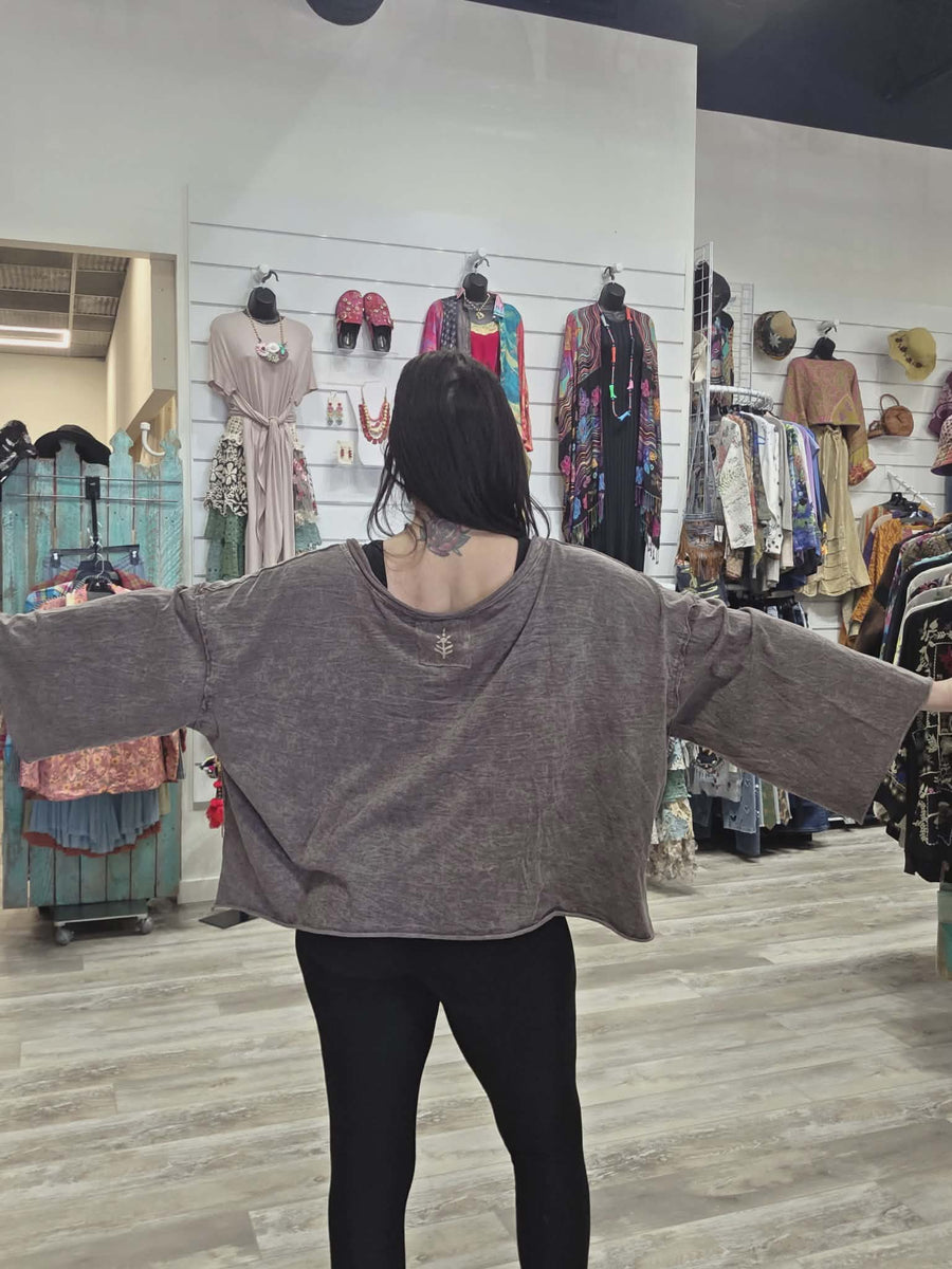 Dream Crop Tee Held In Balance by Kantha Bae