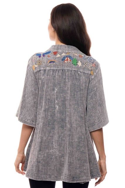 Embroidered Mini Dress by Adore