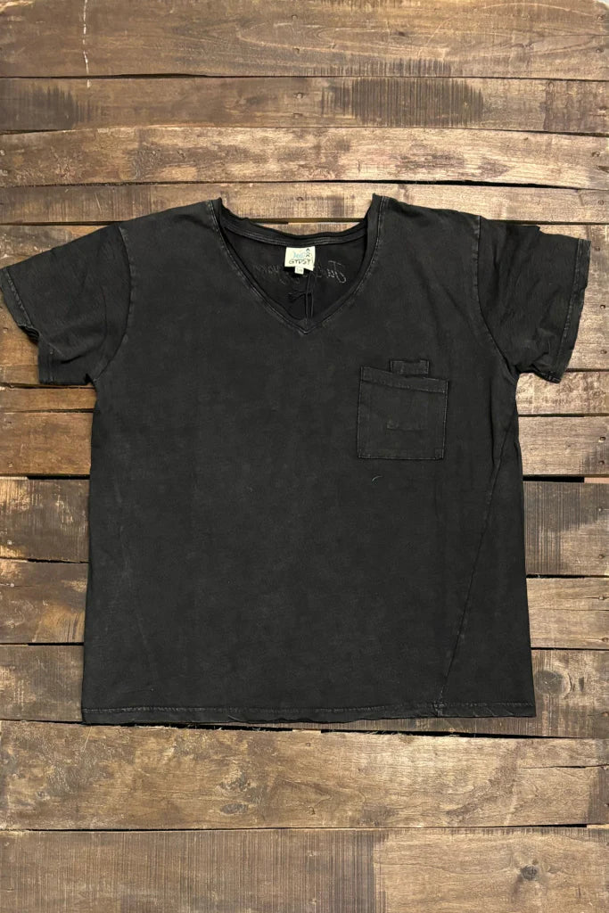 Solid Moon Dance V-Neck Tees by Jaded Gypsy