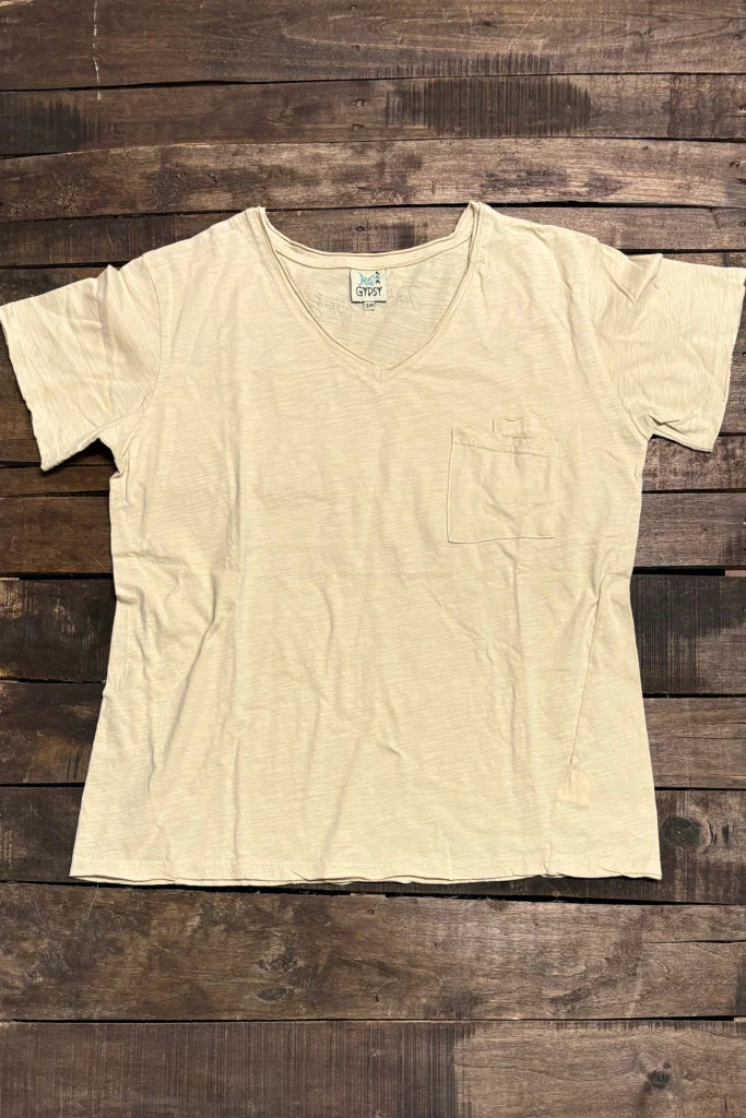 Solid Moon Dance V-Neck Tees by Jaded Gypsy