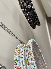Clear Round crossbody bag with Crochet Details Robin Boutique