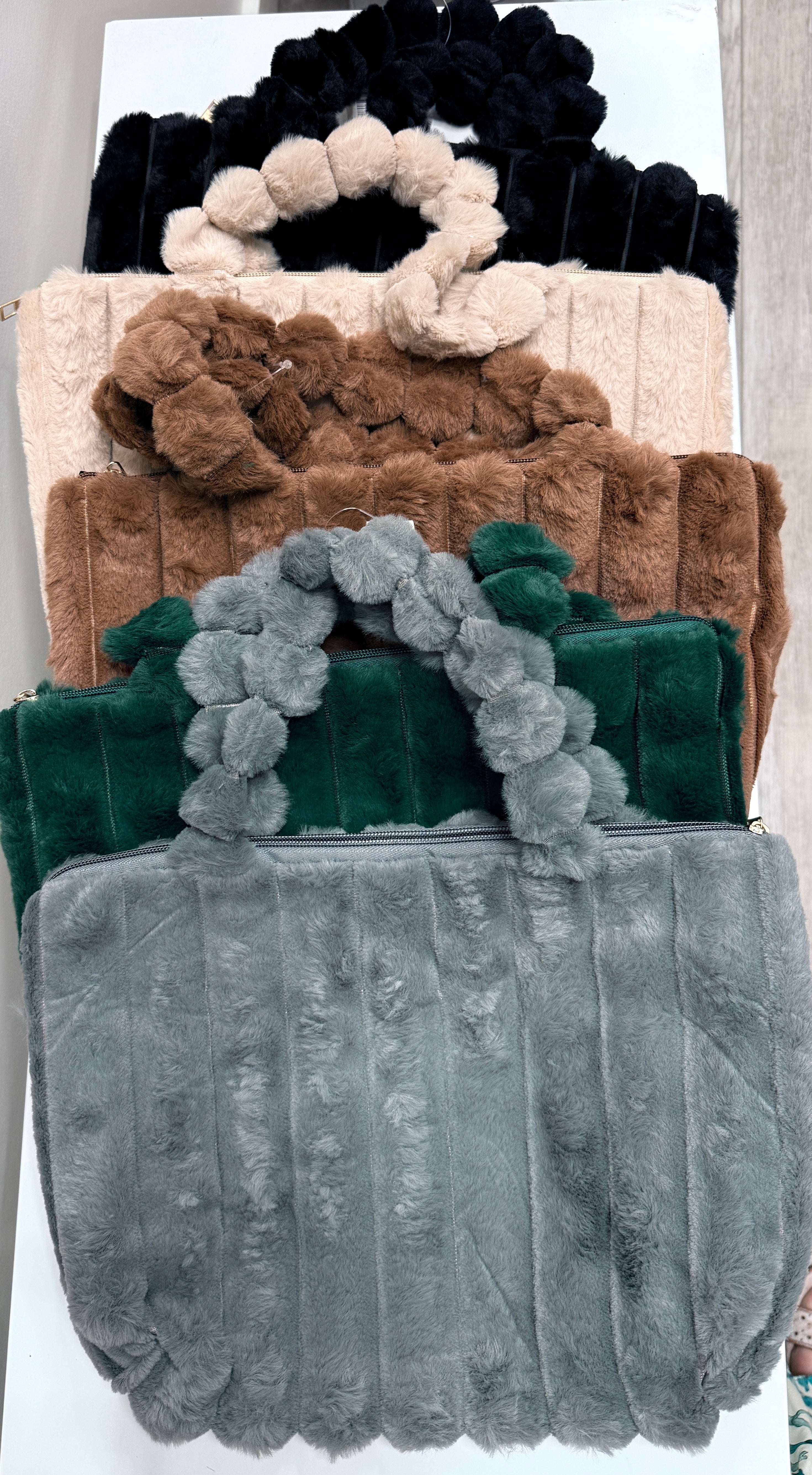 Soft Faux Fur Tote Handbag Robin Boutique