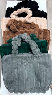Soft Faux Fur Tote Handbag Robin Boutique