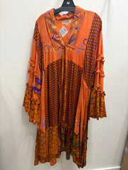 Crepe Silk Rhiannon Duster Dress #271 by Kantha Bae