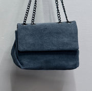 Cordoroy Handbag with Chain Strap Robin Boutique