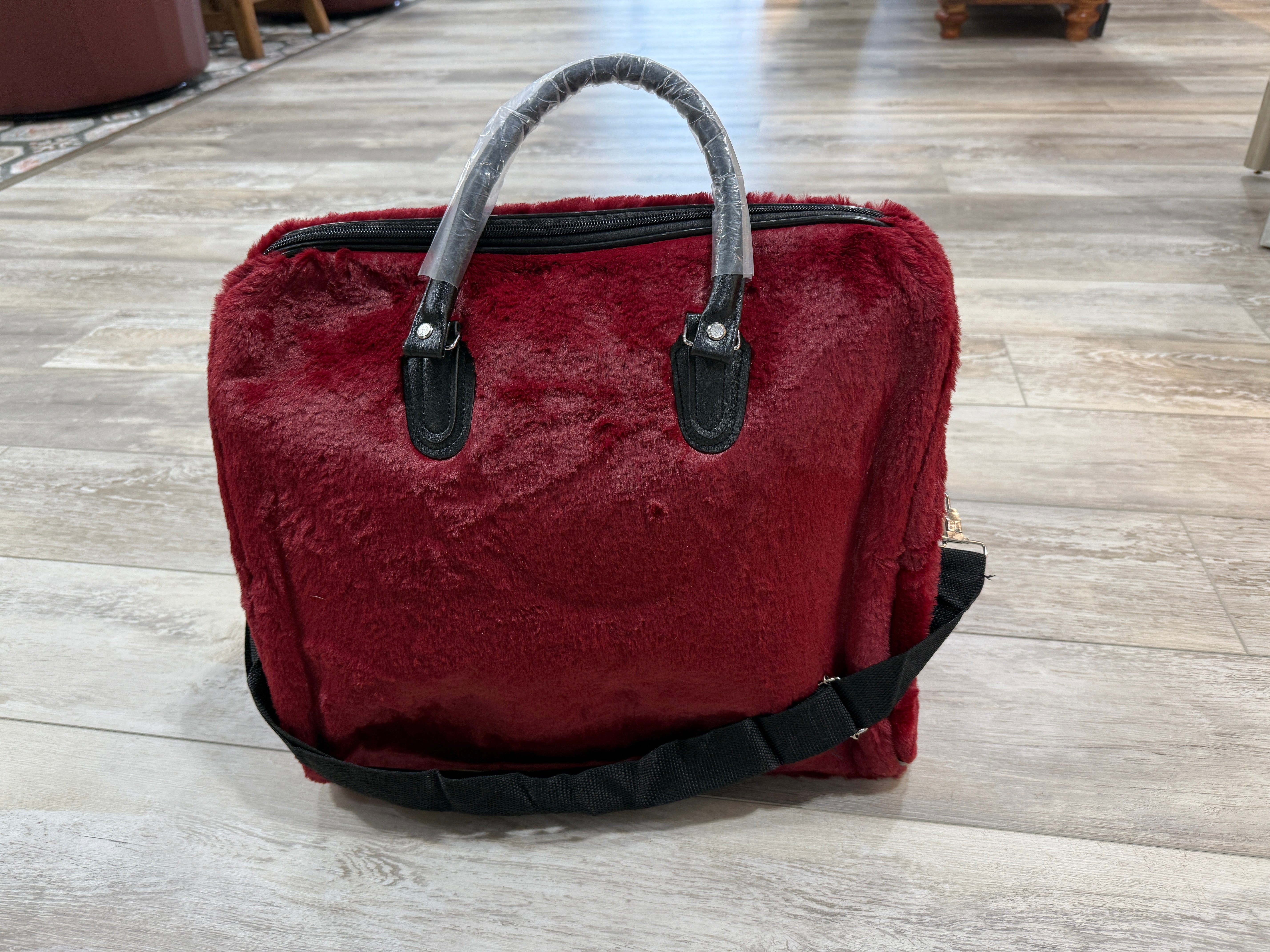 Fake Fur Overnight Large Tote Handbag Robin Boutique