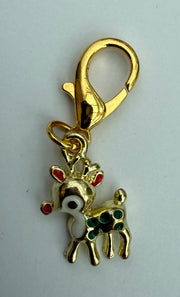 Rudolph Red Nose Reindeer Charm Robin Boutique