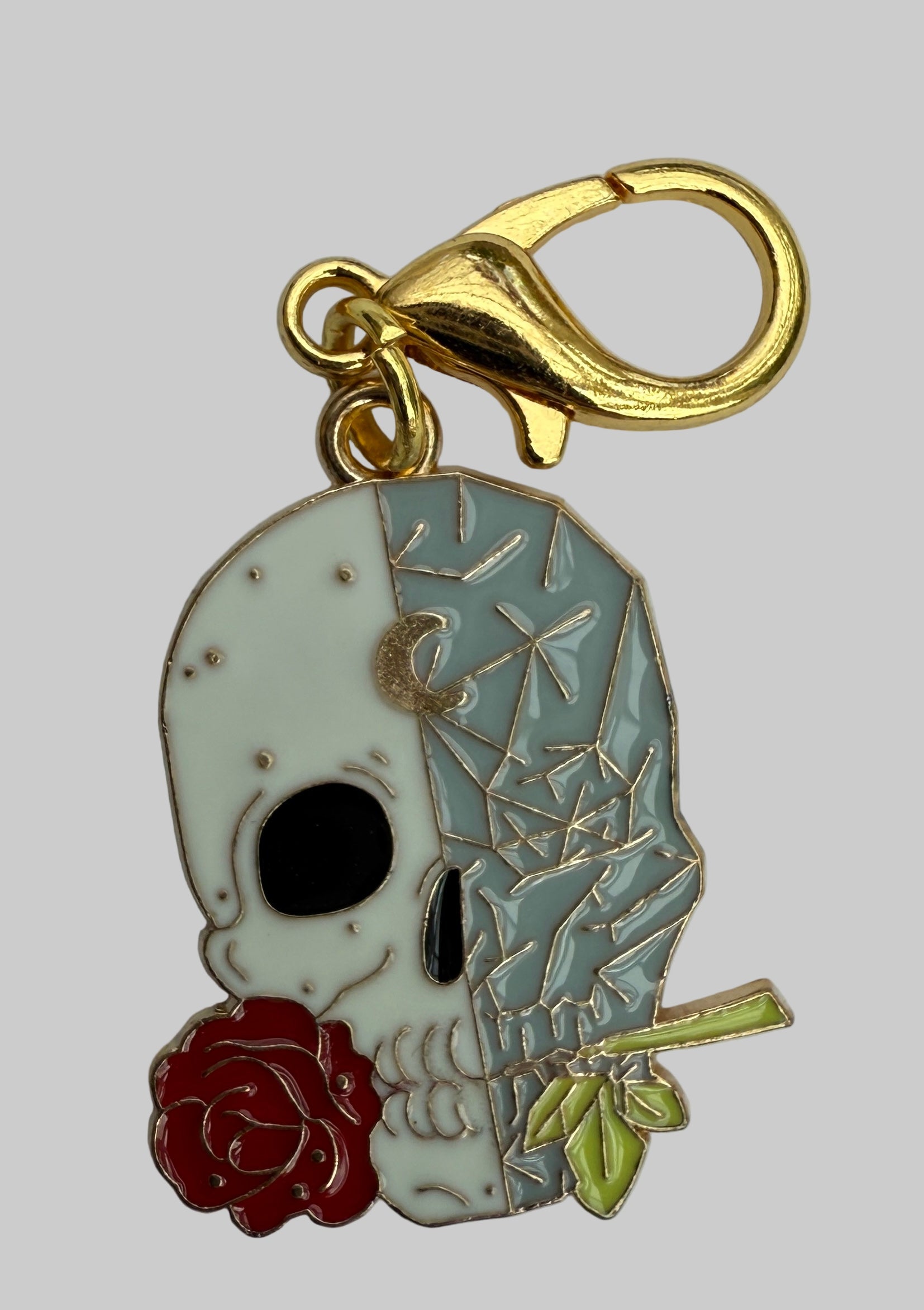 Skull with Rose in Mouth Robin Boutique