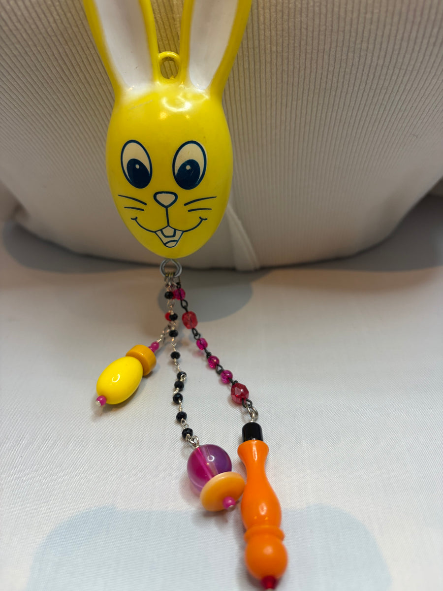 Vintage Bunny Toy Necklace by The Vintage Jewel