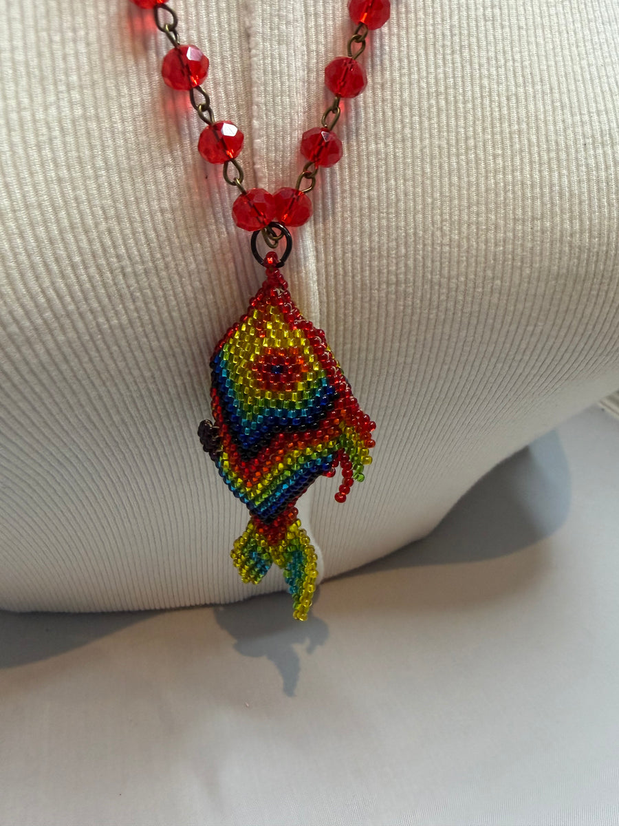 Rainbow Fish Necklace by The Vintage Jewel