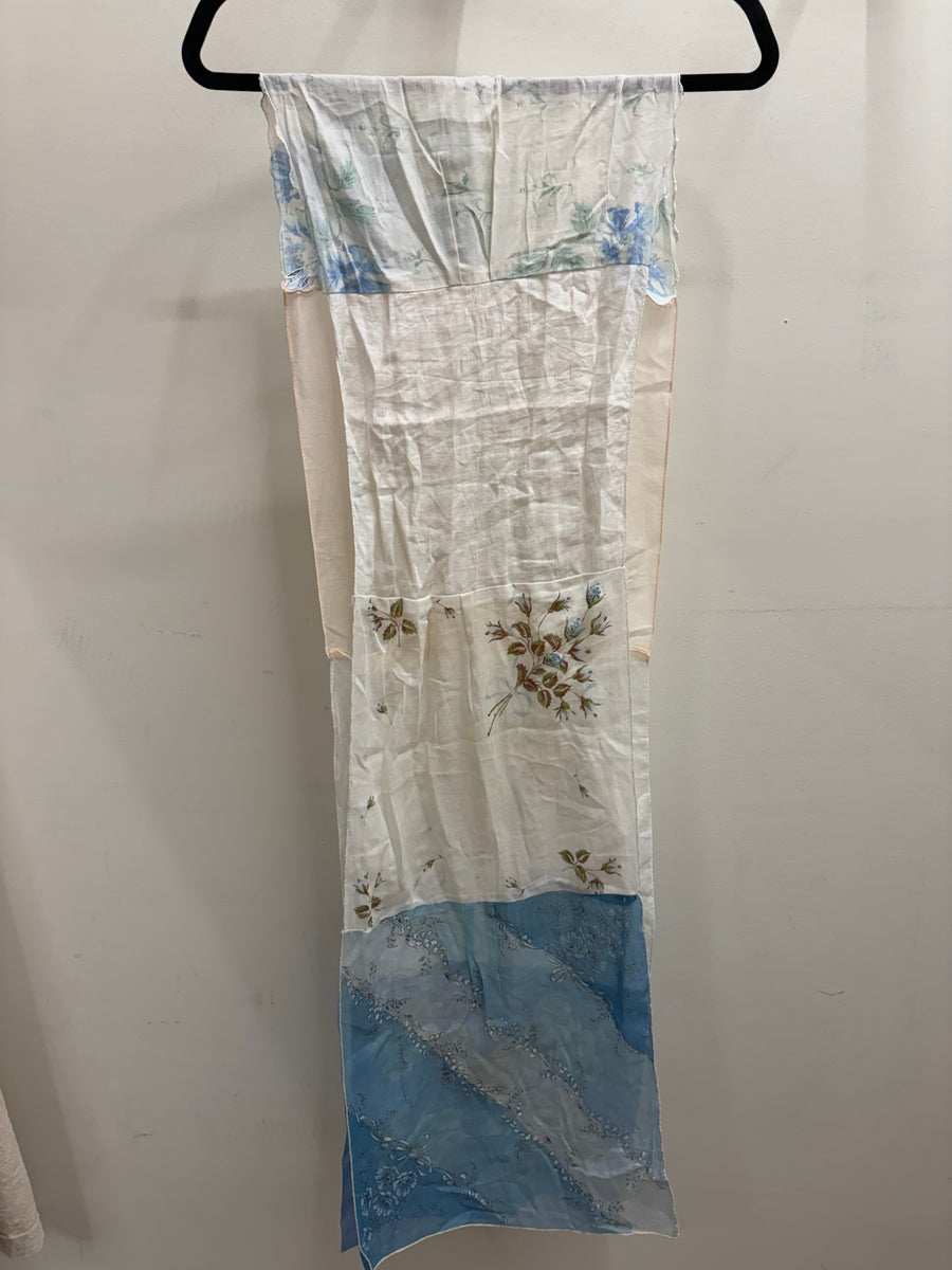 Vintage Hankie Patchwork Scarf #003