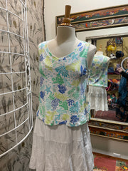 V-Neck Coral Tank by Escape
