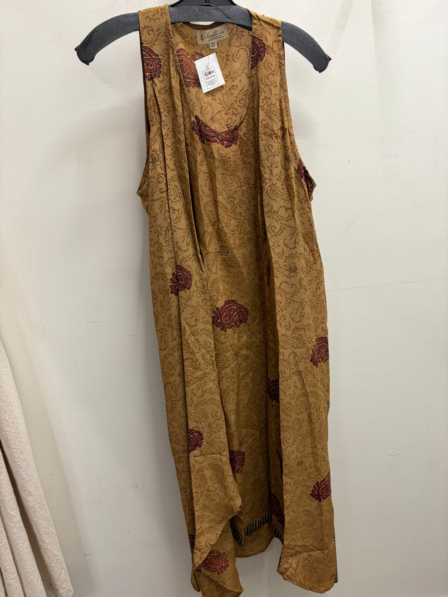 Silk Hi Lo Tunic Tank #29 by Kantha Bae