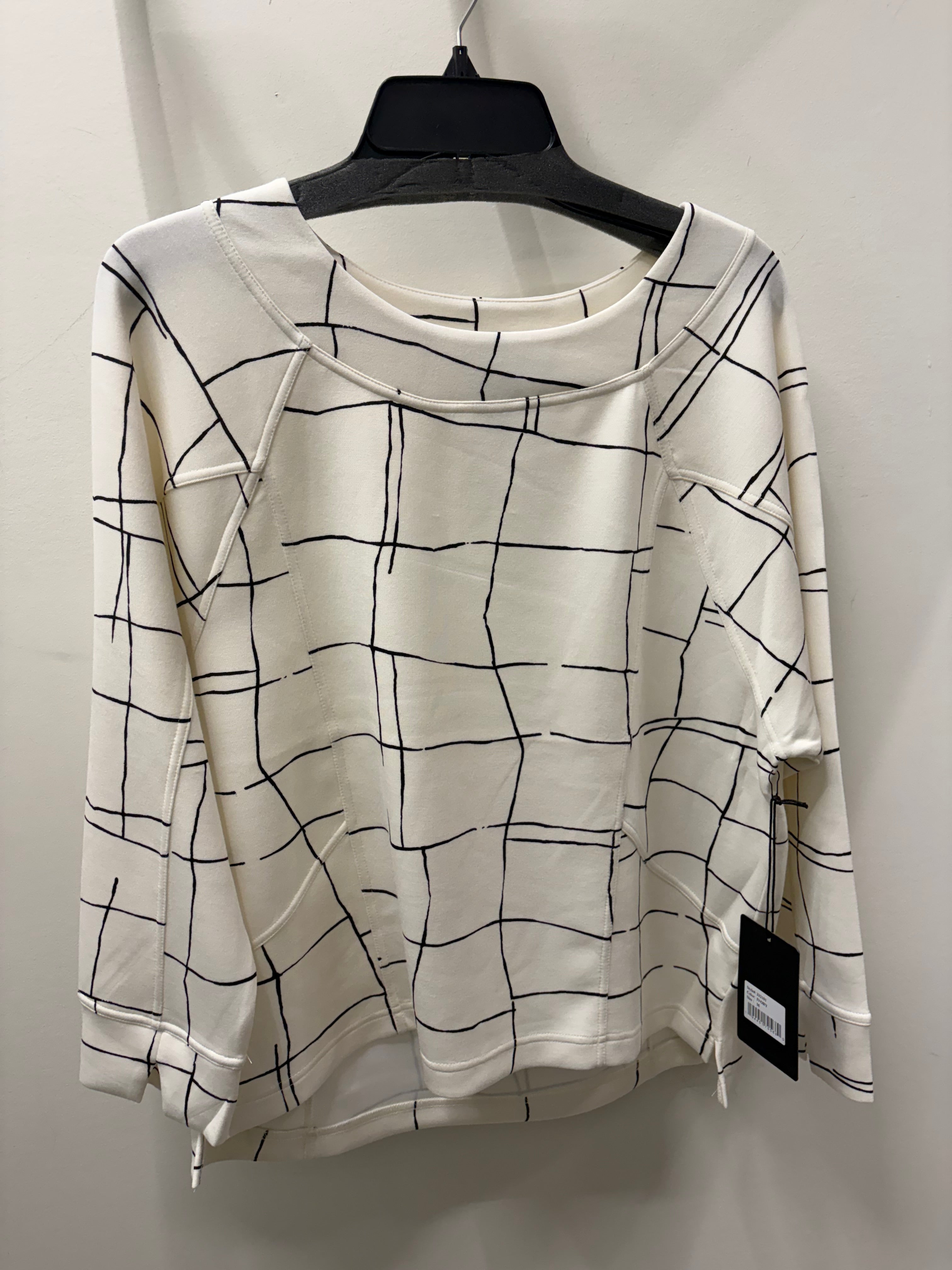 Feather Lux Knit Print Pullover by Olivia 332101 Robin Boutique