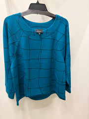 Feather Lux Knit Print Pullover by Olivia 332101 Robin Boutique