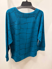 Feather Lux Knit Print Pullover by Olivia 332101 Robin Boutique