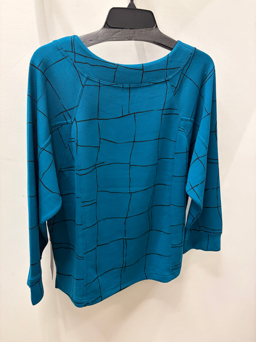 Feather Lux Knit Print Pullover by Olivia 332101 Robin Boutique