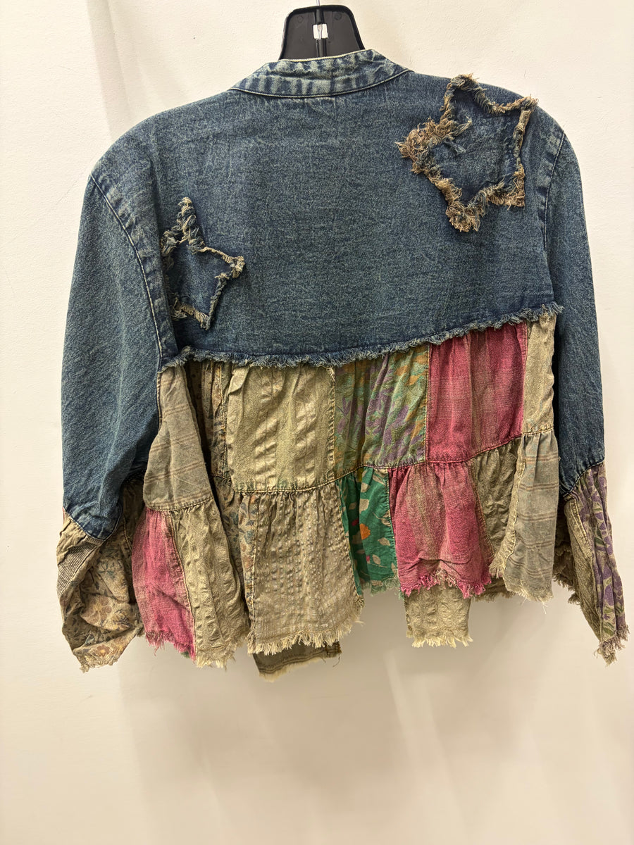 Boho Chic Patchwork Shrug by Young Threads Robin Boutique