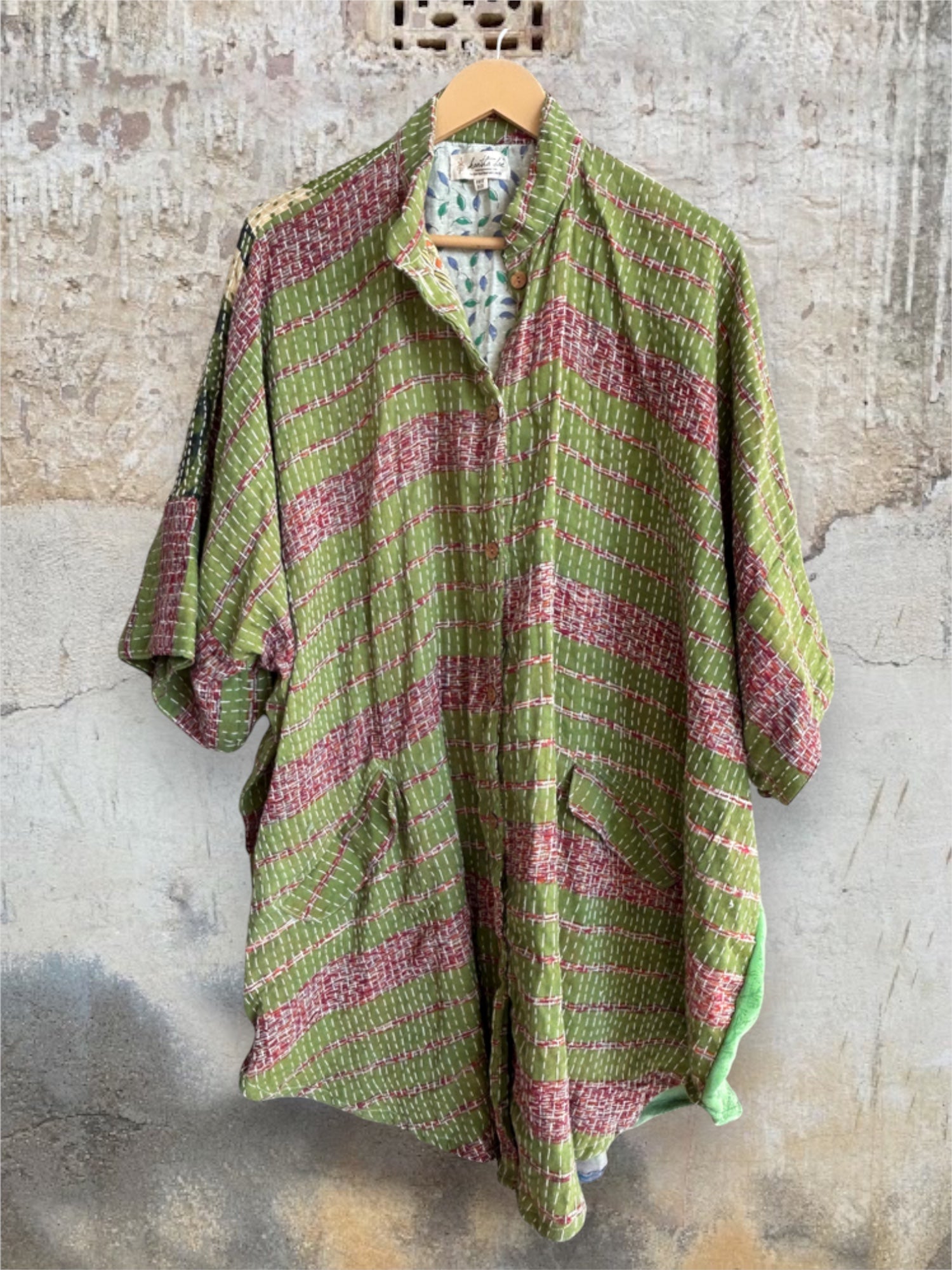 Pareo Kantha Free To Be Button Down #018 by Kantha Bae