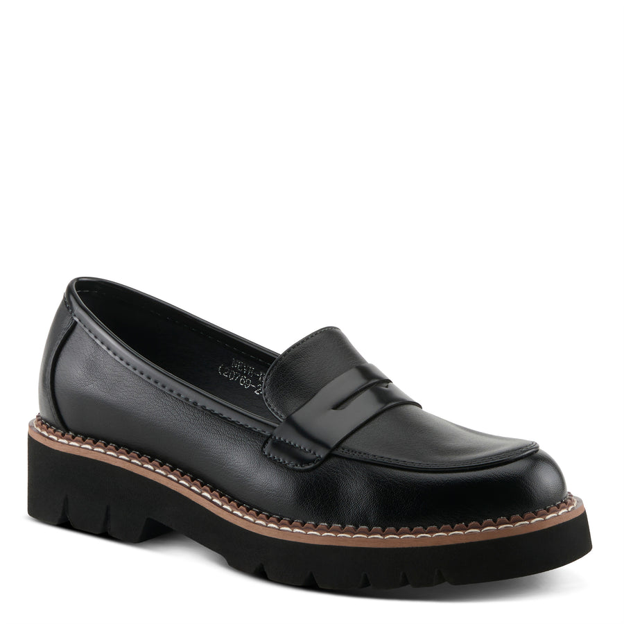 Patrivia NEVE Loafer Shoes in Black Side View - Robin Boutique