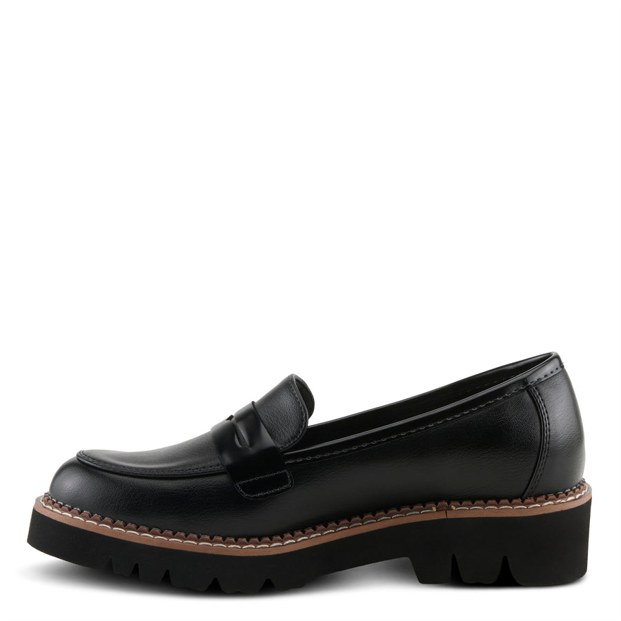 Patrivia NEVE Loafer Shoes in Black Side View - Robin Boutique