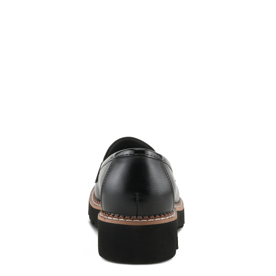 Patrivia NEVE Loafer Shoes in Black Back View - Robin Boutique