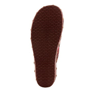 Bottom View of Olympe Clogs in bordeaux multi - Robin Boutique