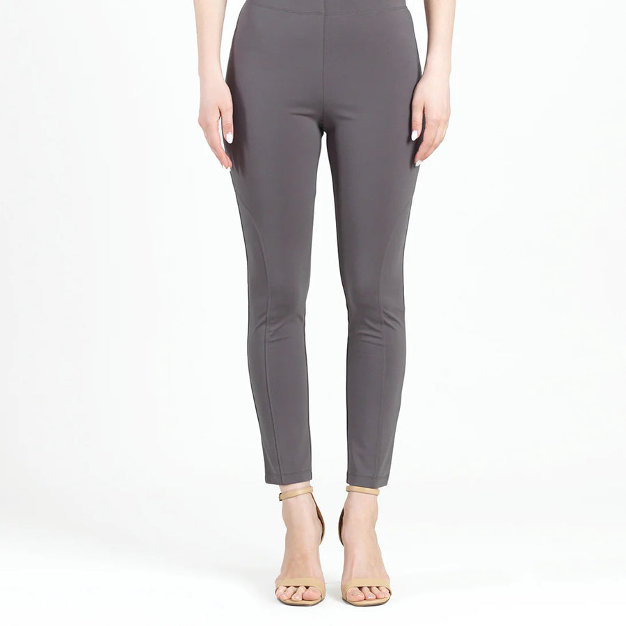 Knit Slim Leg Pant in Mocha by Clara Sun Woo