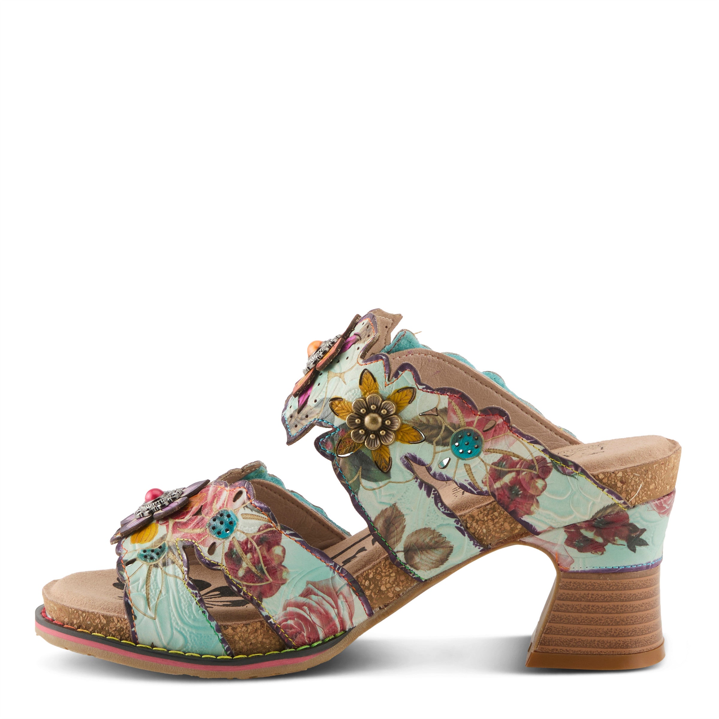 L'Artiste Radiating Platform Sandals Slides Robin Boutique