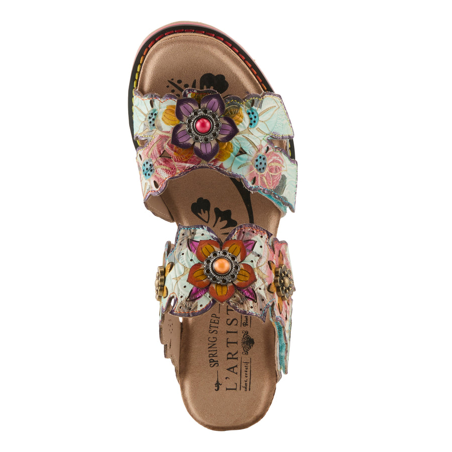 L'Artiste Radiating Platform Sandals Slides