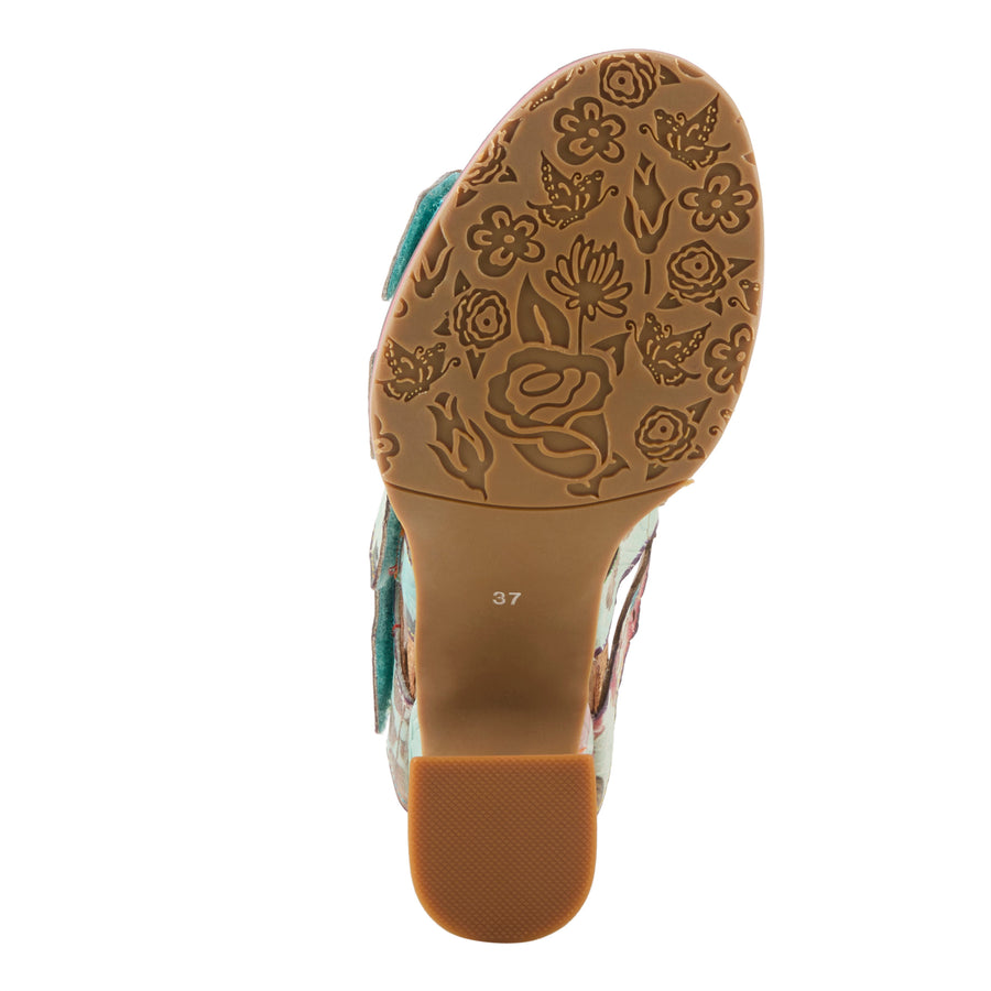 L'Artiste Radiating Platform Sandals Slides