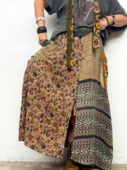 Pareo Kantha Butterfly Cargo Skirt #179 by Kantha Bae