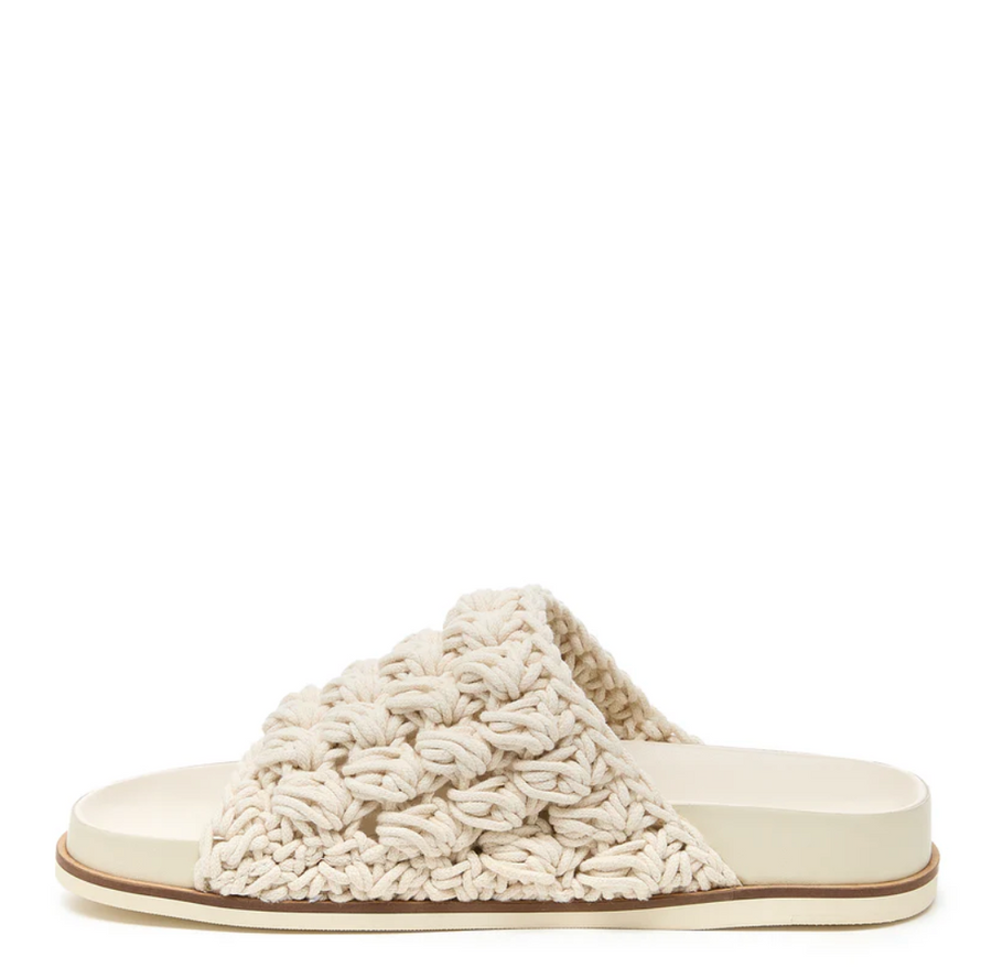 Kelsi Dagger Squish Crochet Raffia Mules
