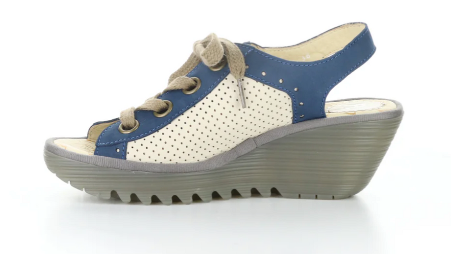 Fly London YUTA617 Platform Wedge Sneaker Laceup Shoes