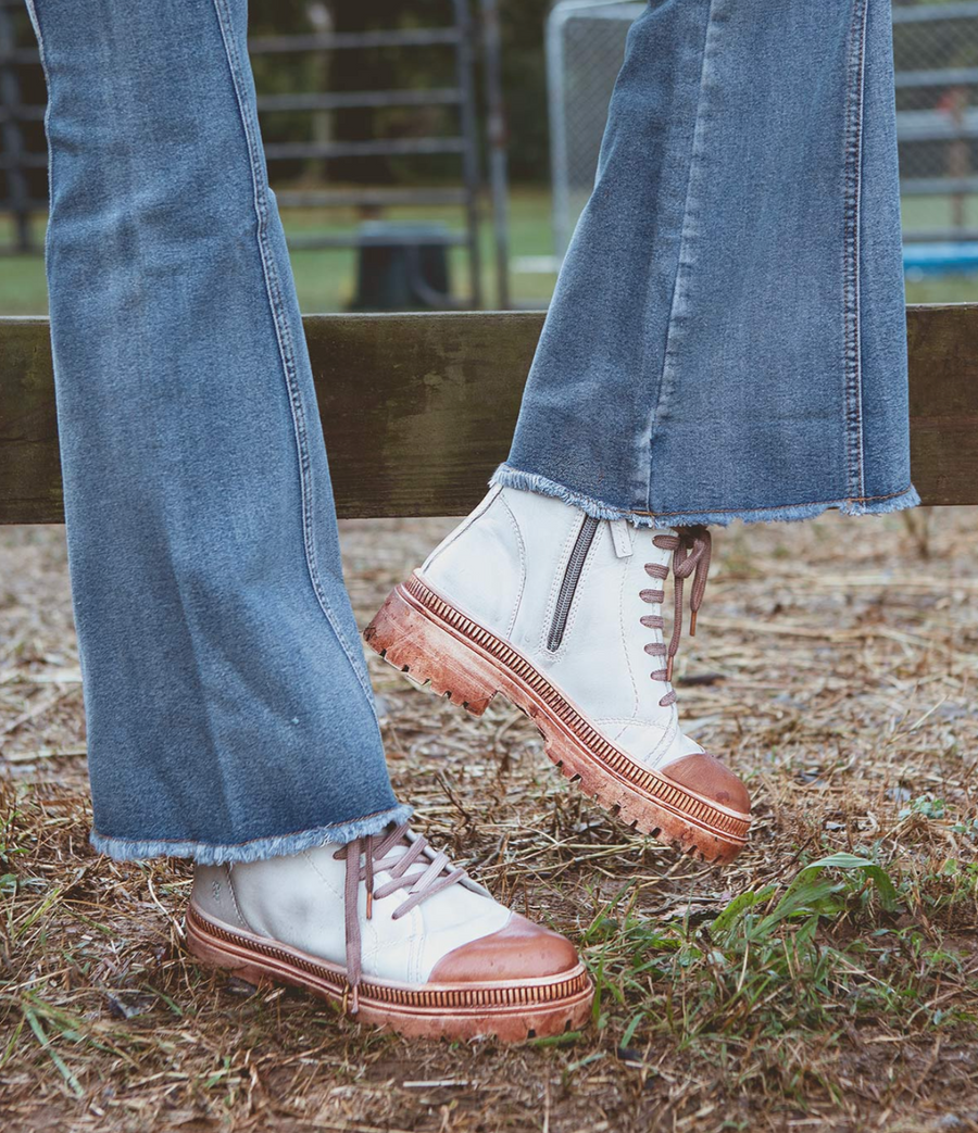 Kinship LaceUp Leather Boots by Roan Robin Boutique
