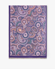 Paisley Overlap Solid Border Scarf & Baroque Floral Paisley Scarf Robin Boutique