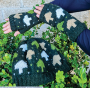 Owl Handmade Knit Fingerless Gloves