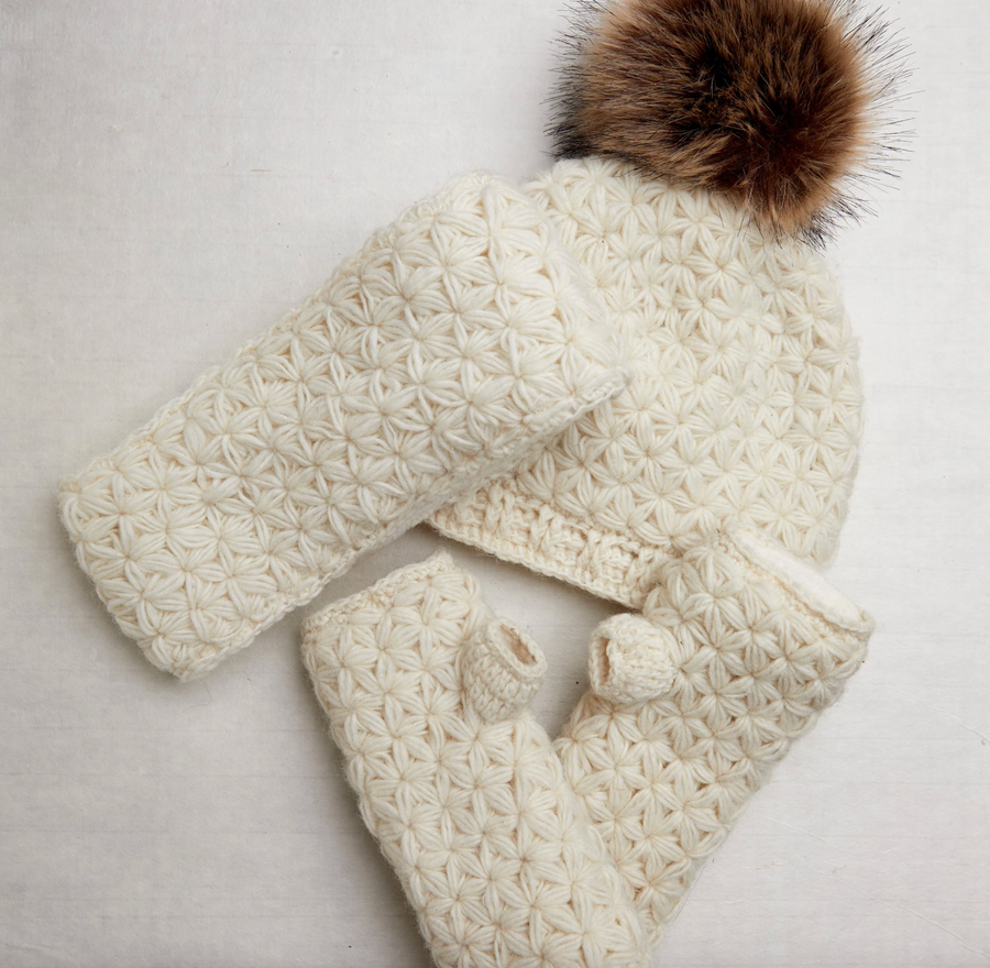 Brecken Knit Beanie in Ecru By Many Hands
