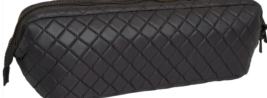 Joan & David Diamond Quilted Puffer Nylon Hair Tool Travel Bag Robin Boutique
