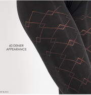 Check Mate 60 DEN Women Tights with argyle pattern Robin Boutique