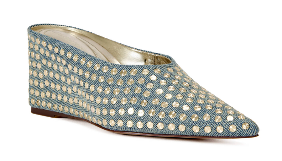 NEIZA STUDDED WEDGE PUMP Robin Boutique