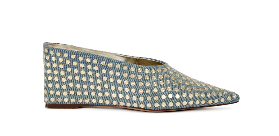NEIZA STUDDED WEDGE PUMP Robin Boutique