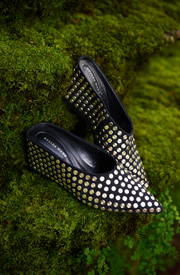 NEIZA STUDDED WEDGE PUMP Robin Boutique