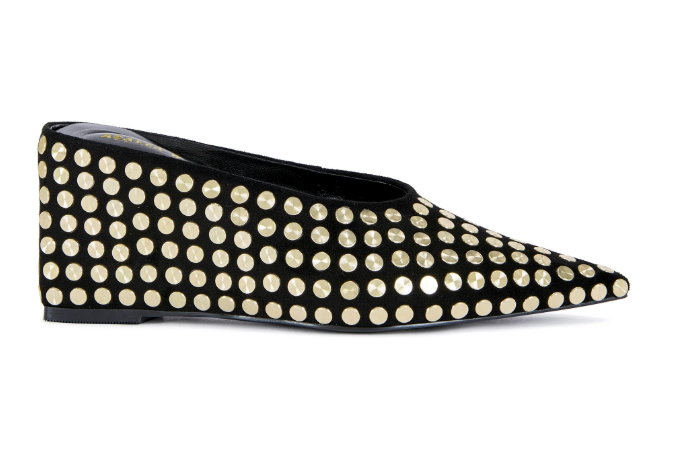 NEIZA STUDDED WEDGE PUMP Robin Boutique