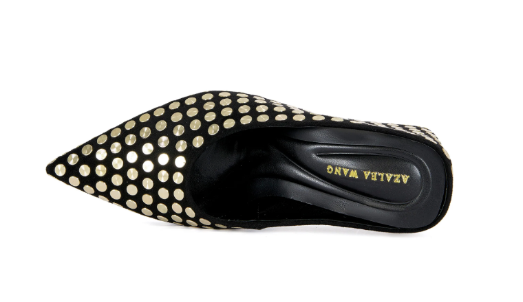 NEIZA STUDDED WEDGE PUMP Robin Boutique