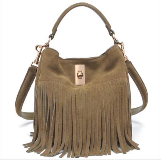 Suede Leather Crossbody Handbag Robin Boutique
