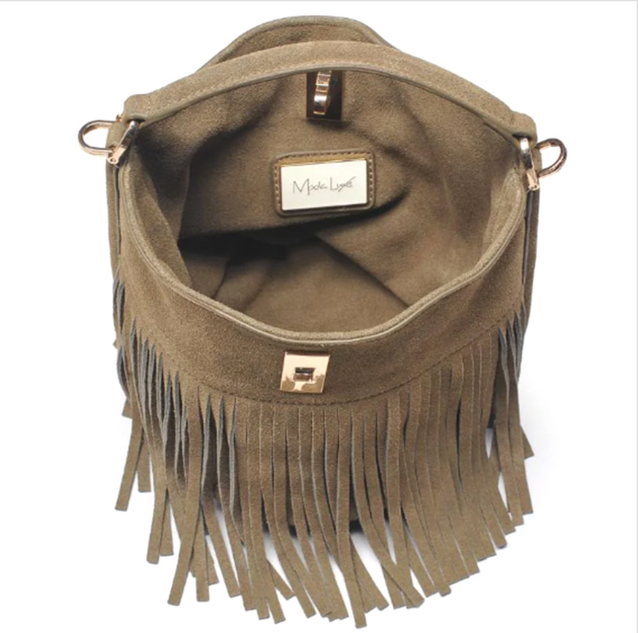 Suede Leather Crossbody Handbag Robin Boutique