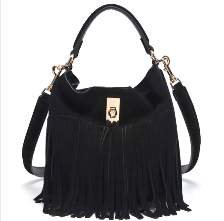 Suede Leather Crossbody Handbag Robin Boutique